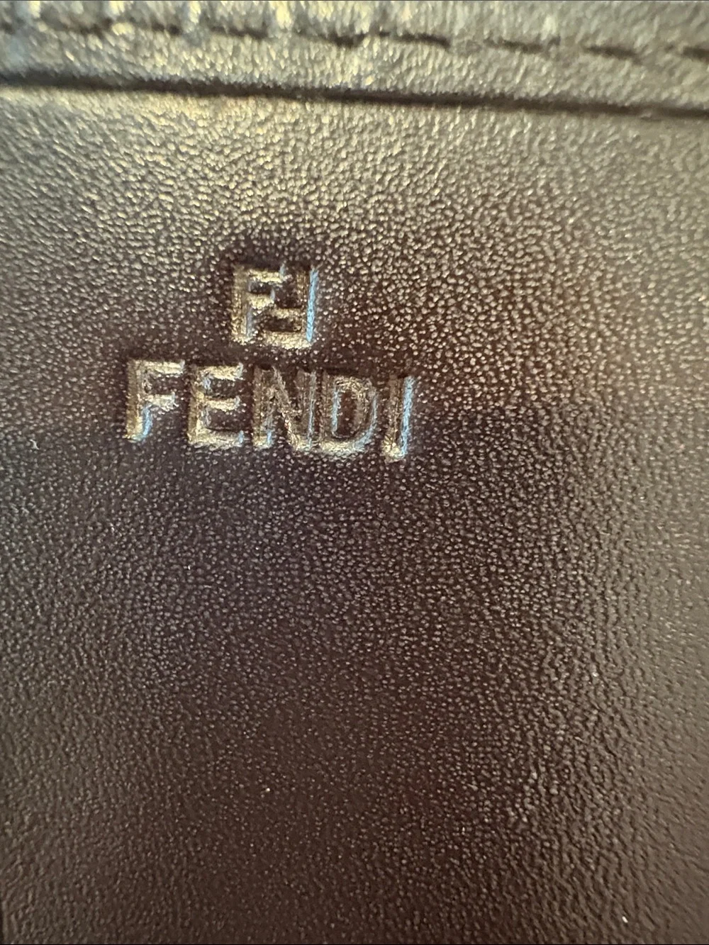 Fendi Brown and Tan FF Logo Wallet